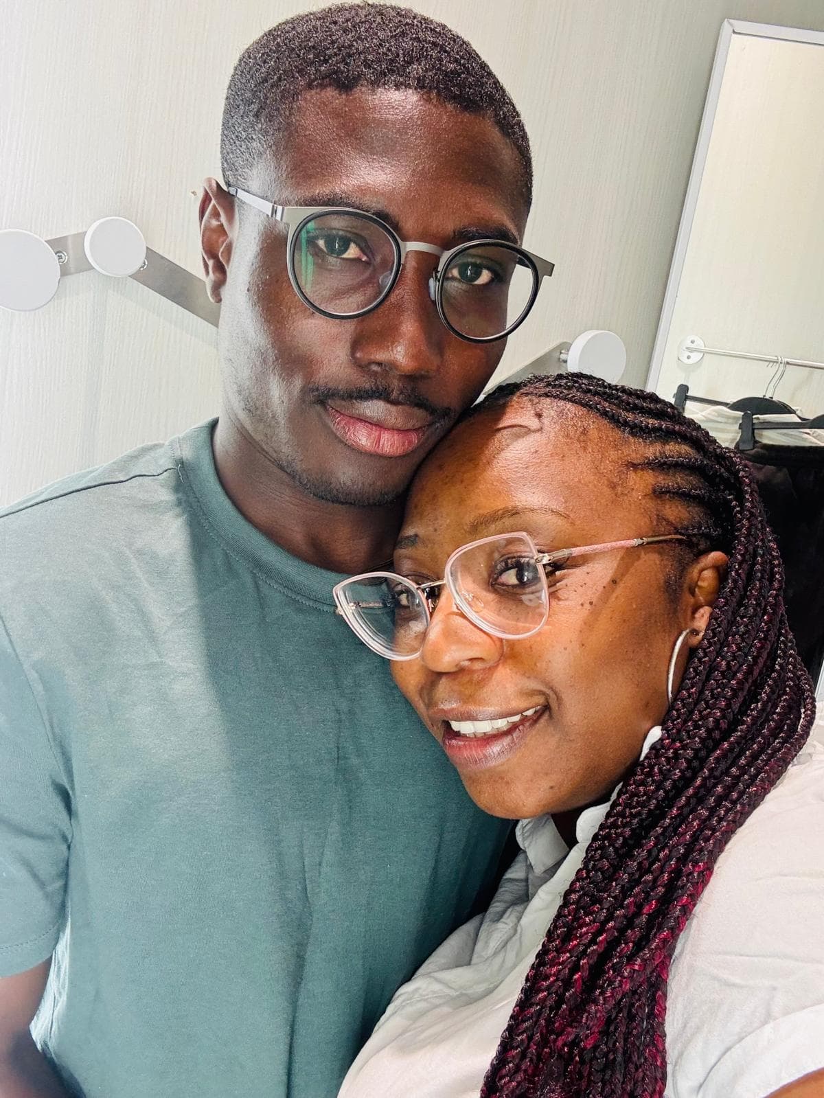 Enoch & Justina, close up